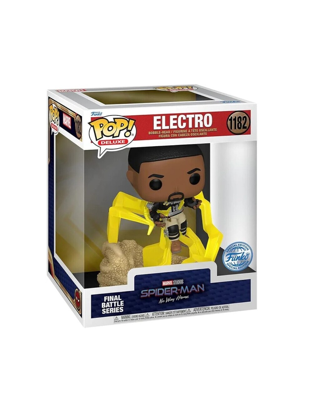 Funko Pop! Deluxe Marvel Studios Spider-Man No Way Home Electro #1182 Vinyl Bobb - Picture 4 of 5